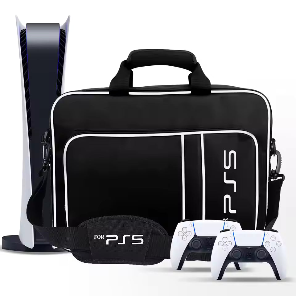PS5 Travel Case – Hard Protective Bag for PS5 Disc & Digital Edition, Controllers & Accessories