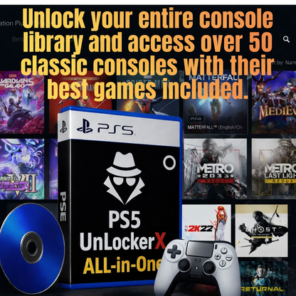 Unlock the Full PS5 Power — Infinite Games + All Retro Classics with UnlockerX5™