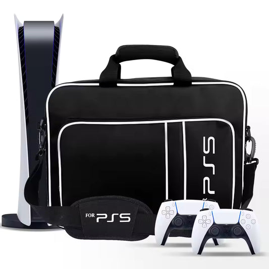 PS5 Travel Case – Hard Protective Bag for PS5 Disc & Digital Edition, Controllers & Accessories