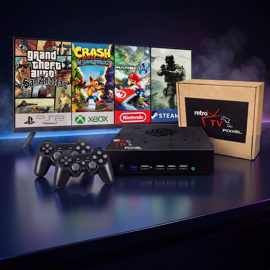RetrotvPixel™ – Relive the 90s | 60,000 Classic Games Preloaded | Plug & Play Retro Console